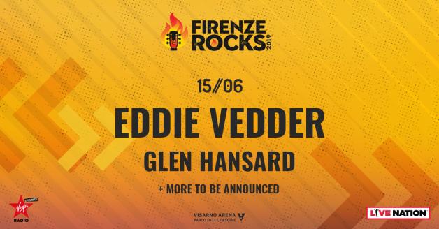 Eddie Vedder Headliner di Firenze Rock!